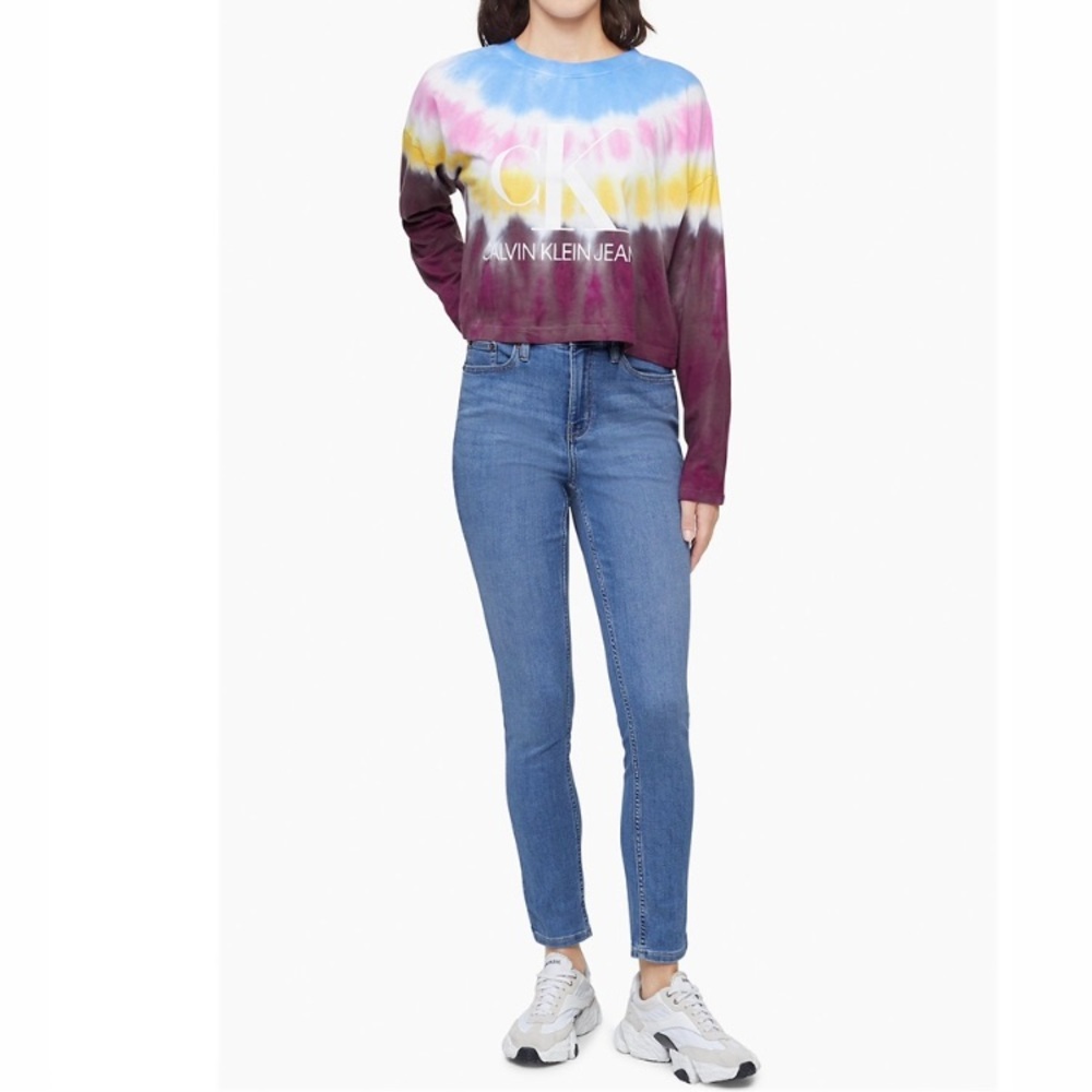Calvin Klein high rise crop skinny jeans